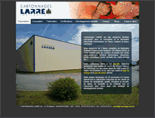 Tablet Screenshot of cartonnages-larre.fr